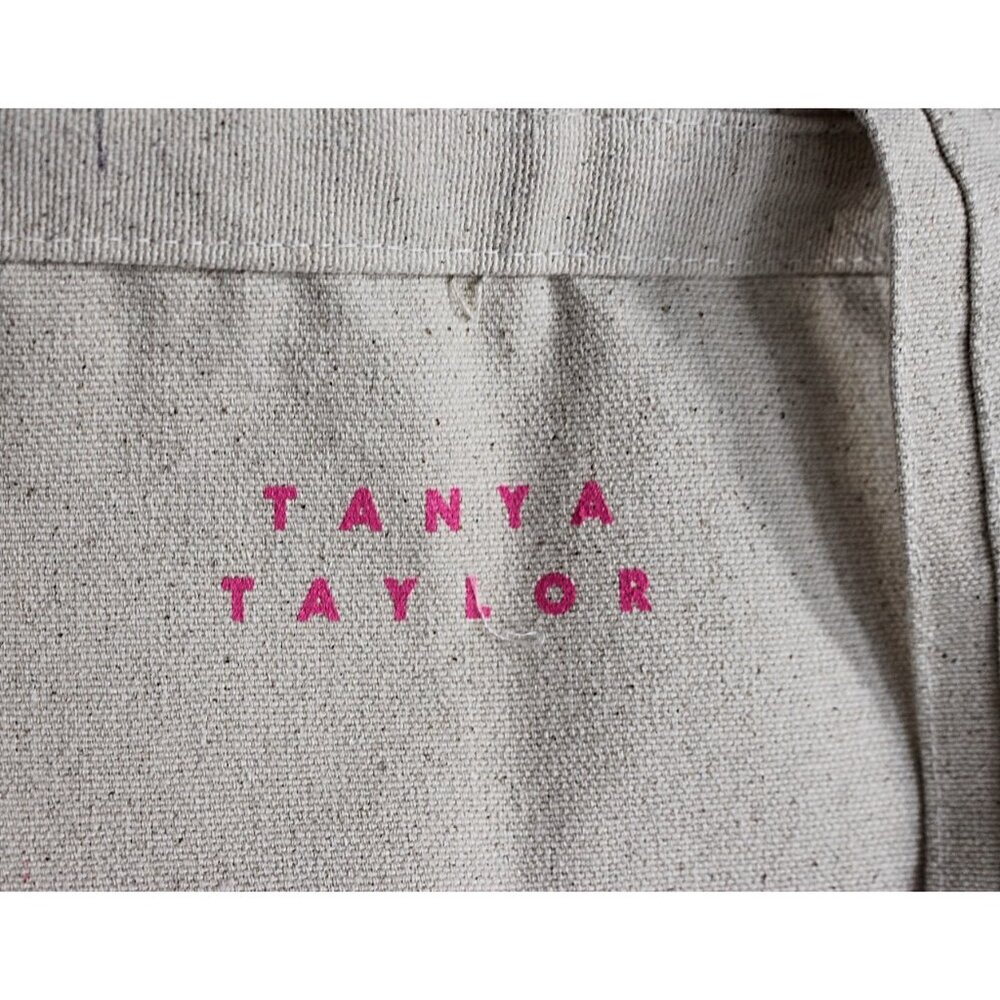 Tanya Taylor x Fashion Our Future Canvas Printed Tote Bag, "The Right To Tote" - Picture 3 of 11